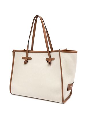 Marcella shopping bag in two-color canvas GIANNI CHIARINI | BS6850COMMCNVSE13931